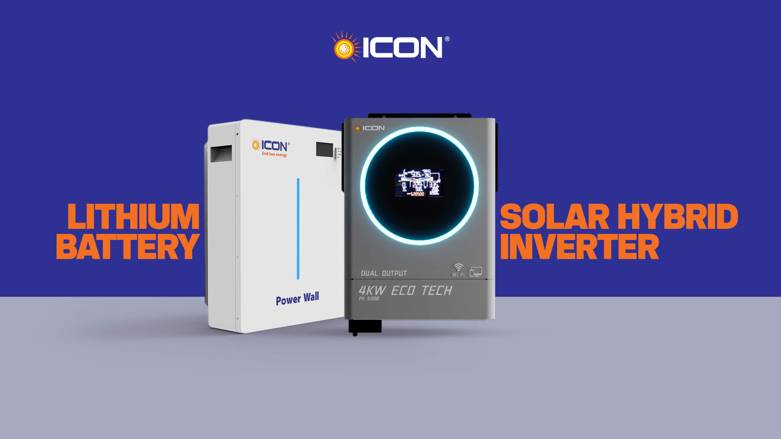 ICON HYBRID INVERTER AND BATTERY